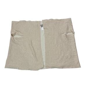 Chicos Womens One Size Cardigan Shawl Sweater Cotton Basic Closet Staple Neutral